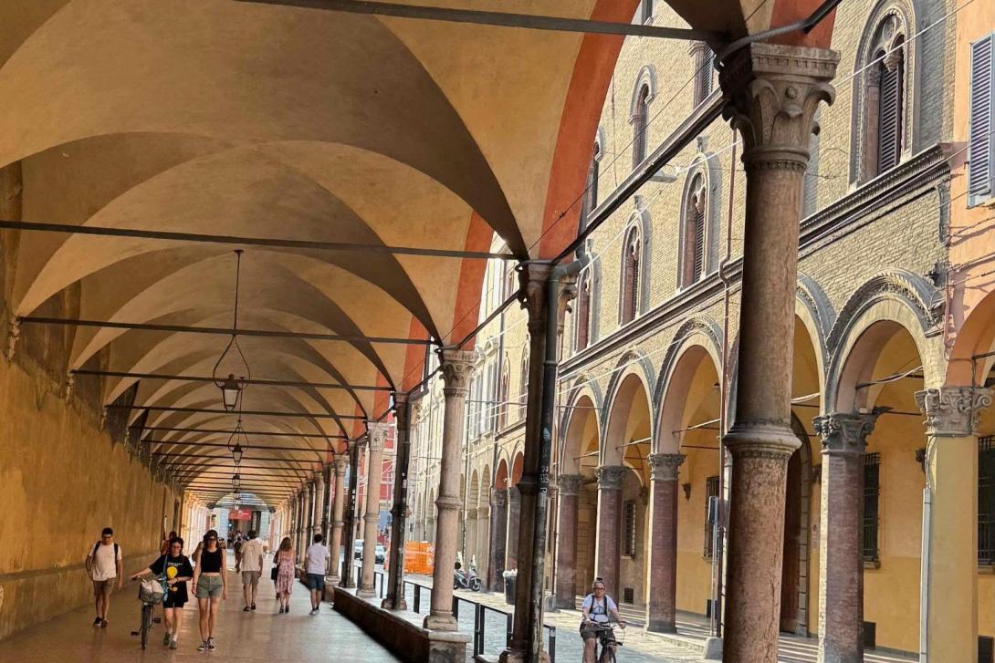 A street of Bologna, Italy